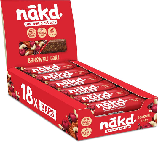 Nakd Bakewell Tart Fruit & Nut Bar 35g (Box of 18)