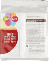 Tassimo Kenco Cappuccino Coffee Pods, 8 Capsules (Pack of 5)