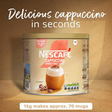 Nescafe Cappuccino Unsweetened Taste: Coffee Tin 1kg