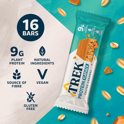 Trek Salted Caramel Protein Flapjack 50g (Box of 16)