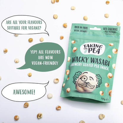 Taking The Pea Wacky Wasabi Crunchy Coated Peas - 125g (Box of 7)