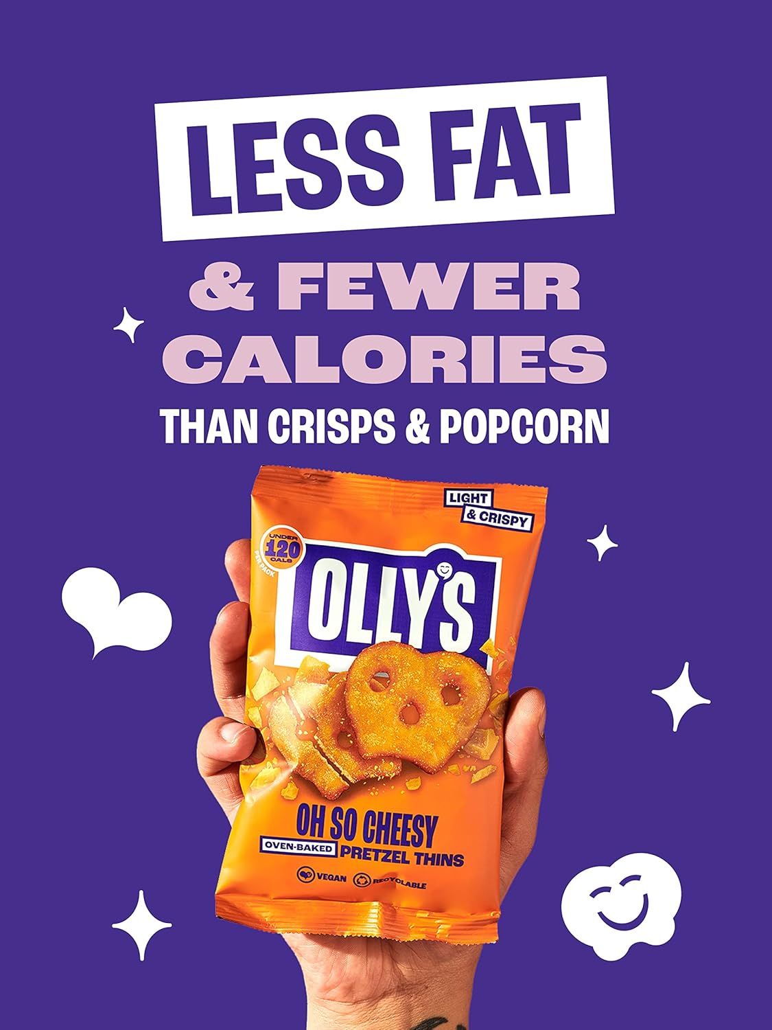 Olly's Pretzel Thins Oh So Cheesy 35g (Box of 10)