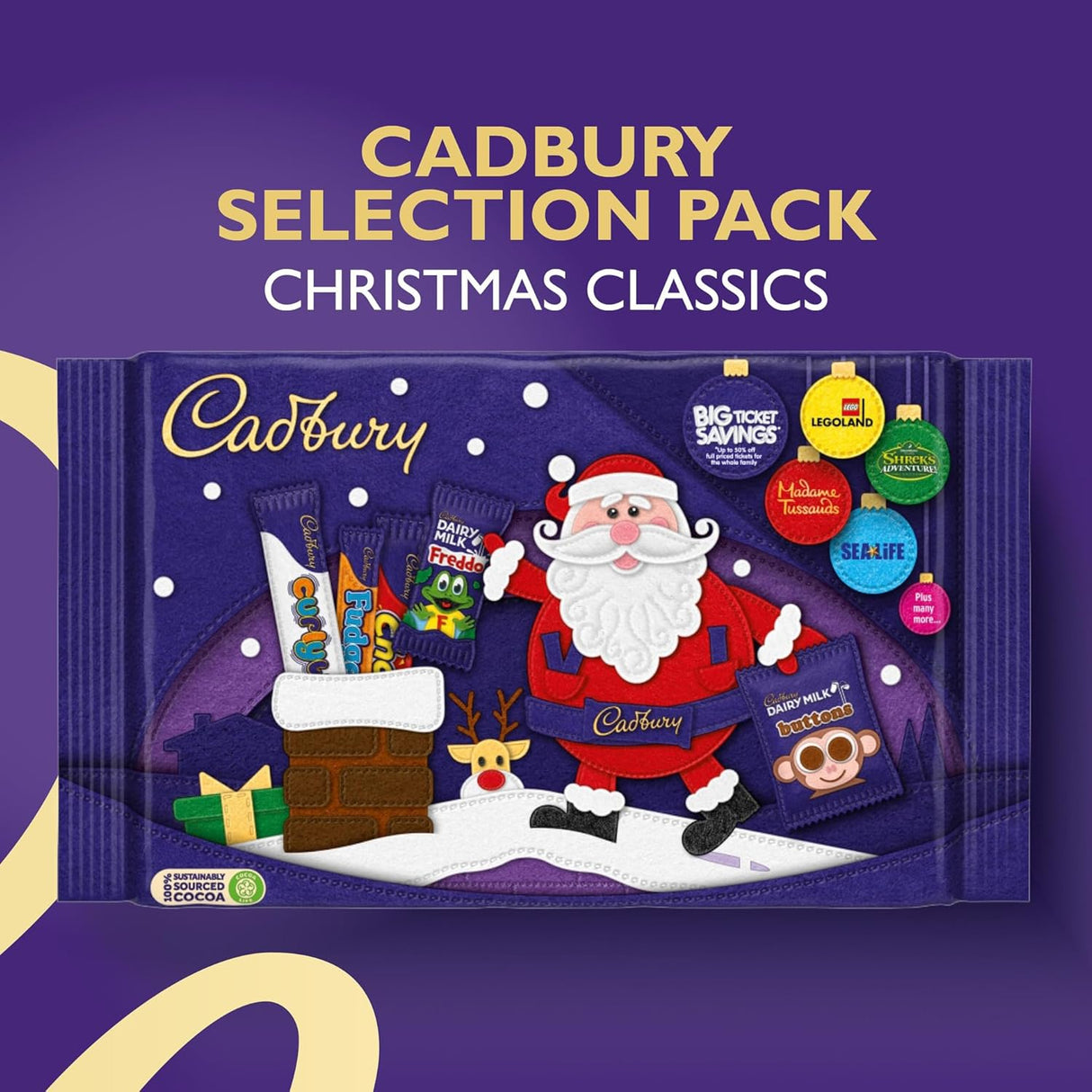 Cadbury Christmas Small Chocolate Selection Box 78g