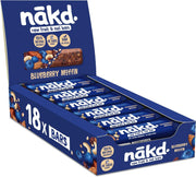 Nakd Blueberry Muffin Natural Fruit & Nut Bars - Vegan - Healthy Snack - Gluten Free - 35g (Box of 18)