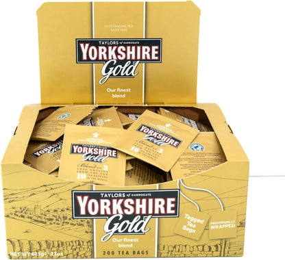 Yorkshire Tea Gold: Envelope Tea Bags - (Box of 200)