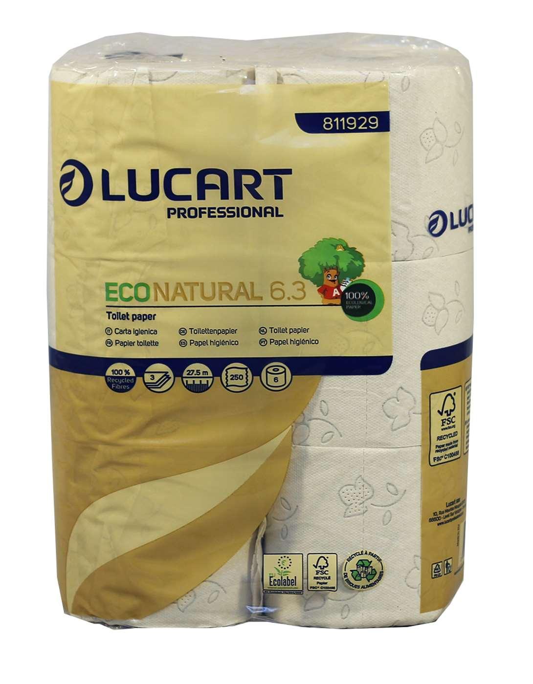 Eco Natural 250sht 3ply Havana Extra Soft Toilet Rolls - (pack of 6) - Vending Superstore