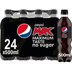Pepsi Max GB 24x500ml Bottle