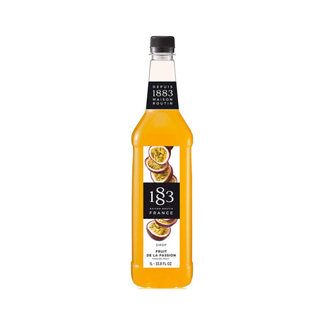 1883 Maison Routin Syrup - 1 Litre Plastic Bottle - Passionfruit Flavour - Vending Superstore