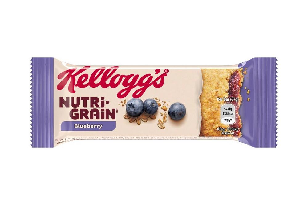 Kellogg's Nutri-Grain Breakfast Fruity Bar - Blueberry 37g (Box of 25)