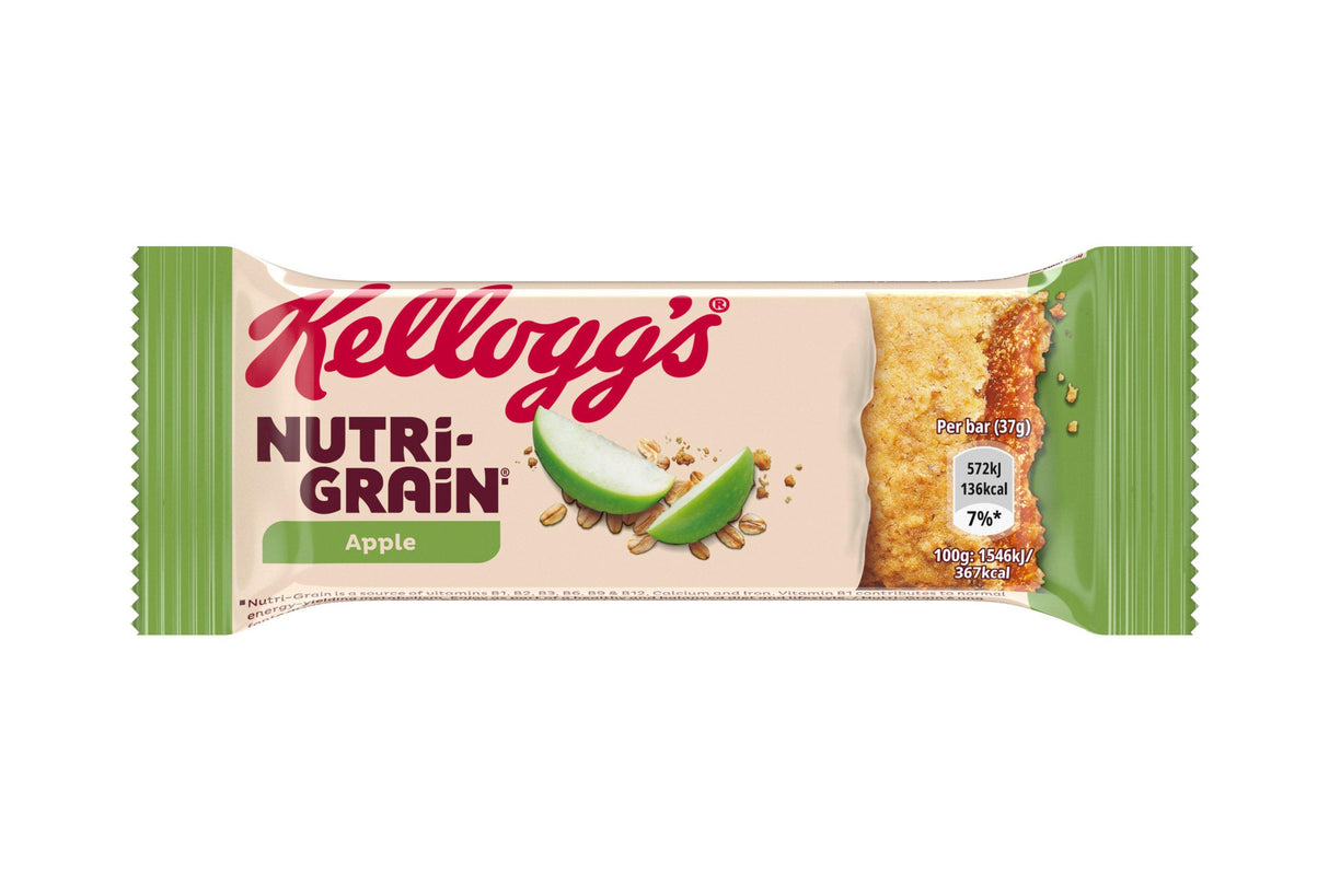 Kellogg's Nutri-Grain Breakfast Fruity Bar - Apple 37g (Box of 25)