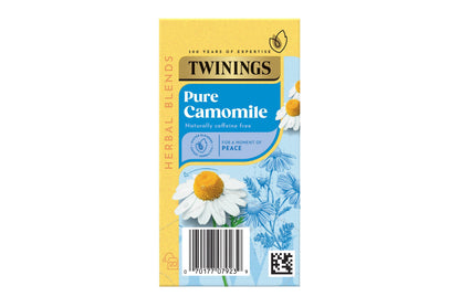 Twinings Tea: Camomile  - Individually Wrapped Envelope Tea Bags - (Box of 20)