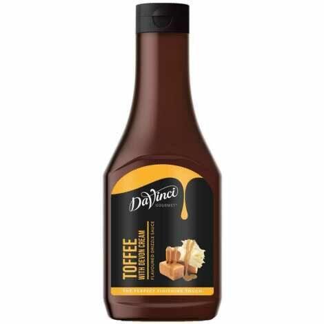 DaVinci Toffee With Devon Cream Topping Sauce 500g - Vending Superstore