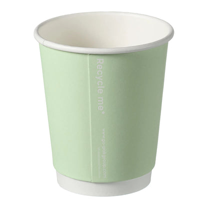 8oz Confetti Mixed Colour Double Wall Hot Cups - Case of 500