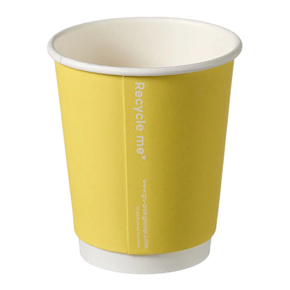 8oz Confetti Mixed Colour Double Wall Hot Cups - Case of 500