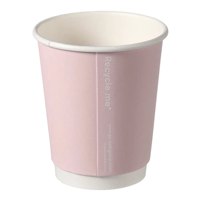 8oz Confetti Mixed Colour Double Wall Hot Cups - Case of 500