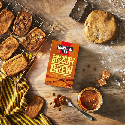 Yorkshire Tea Caramelised Biscuit Brew Tea Bags - Pack of 4 x 40