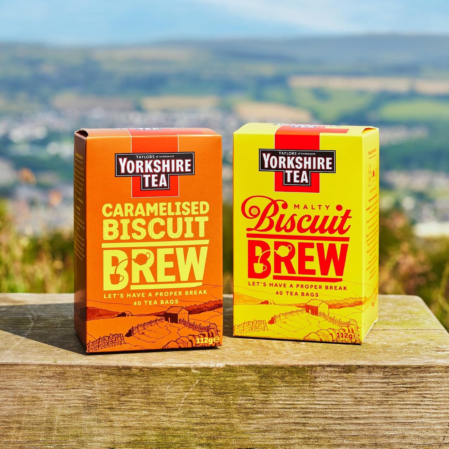 Yorkshire Tea Caramelised Biscuit Brew Tea Bags - Pack of 4 x 40
