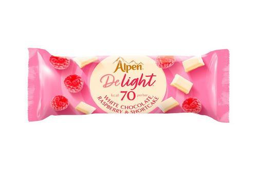 Alpen Delight White Chocolate Raspberry Individual Cereal Bars - 24 x 19g - Vending Superstore