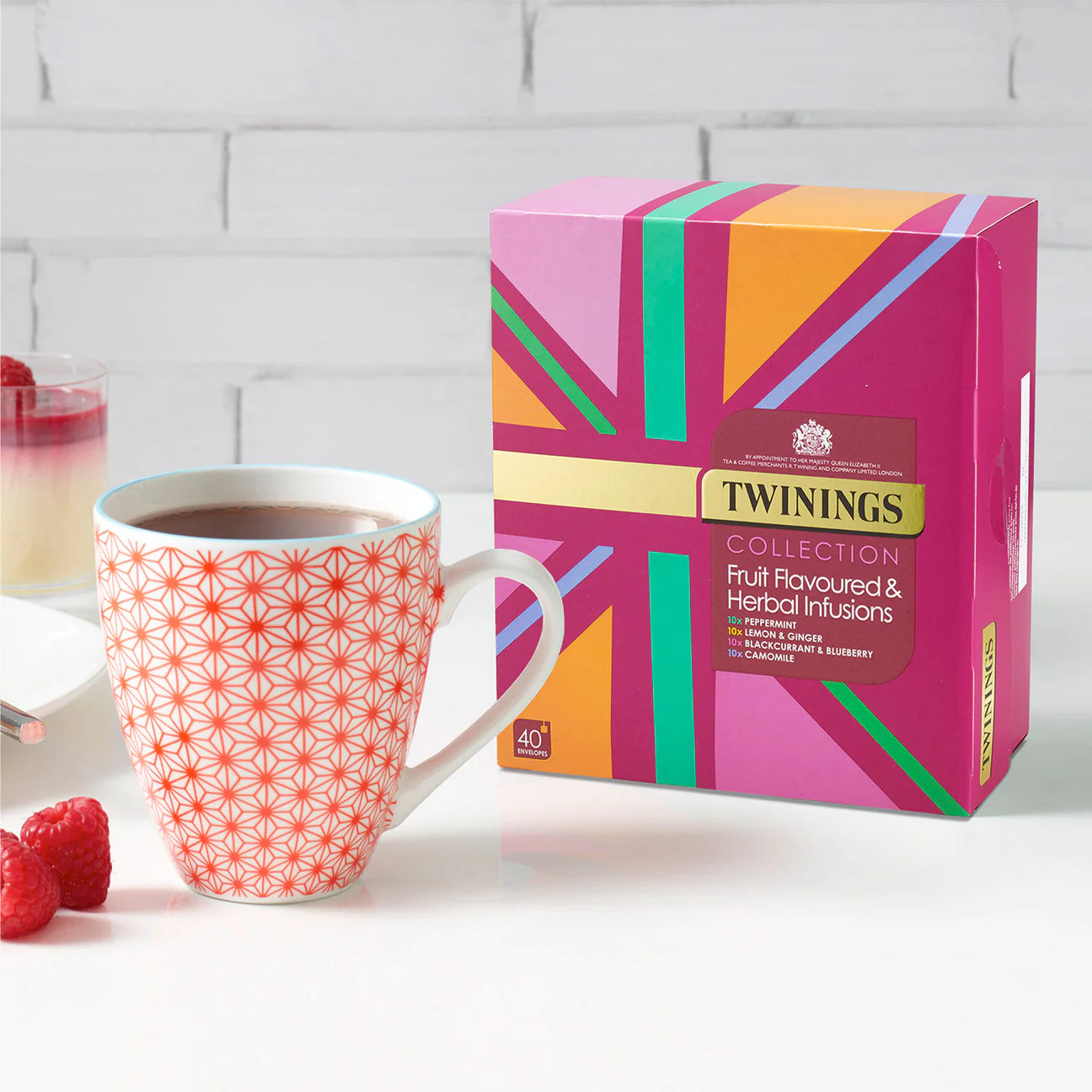 Twinings Fruit Flavoured & Herbal Infusions Gift Box (40 Envelopes) - Vending Superstore