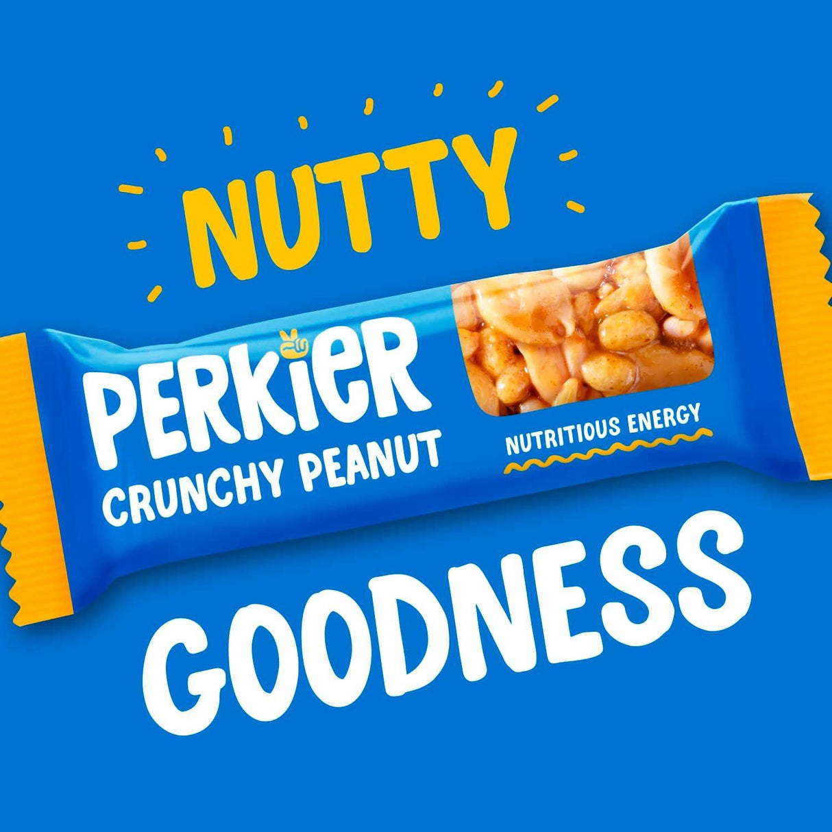 Perkier Crunchy Peanut Snack Bars (18 x 35g) – Vegan – Gluten Free - Vending Superstore