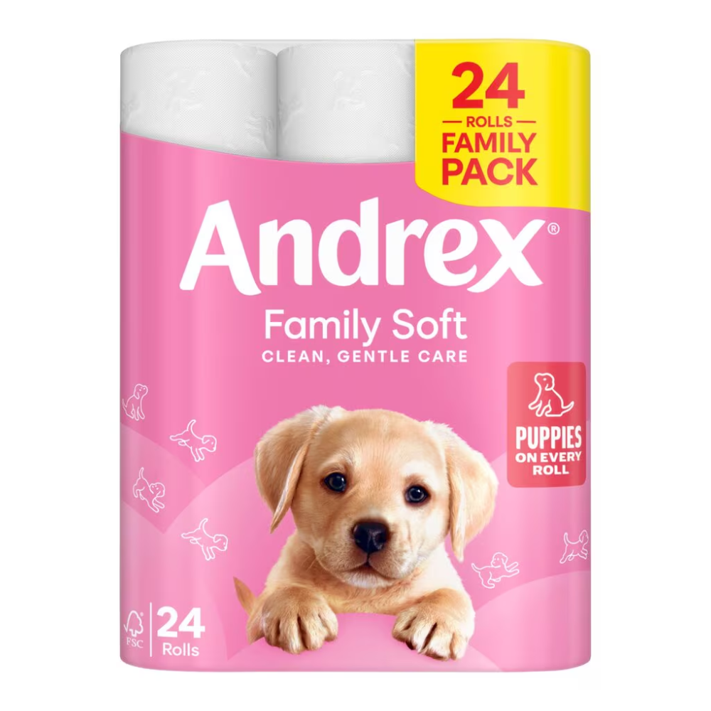 Andrex Toilet Roll - Gentle Clean - 24 Pack