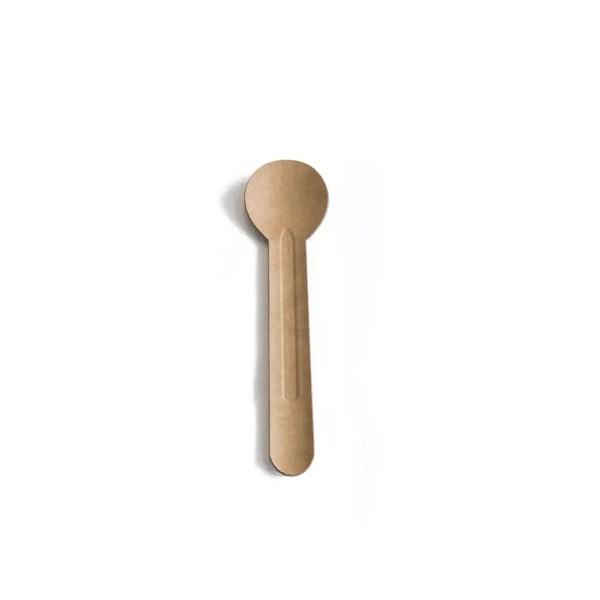 Kraft Paper / Cardboard Spoons - Disposable - Compostable - Pack of 100 - Vending Superstore