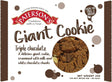 Patersons Giant Cookies - Triple Chocolate - 18 x 60g - Vending Superstore