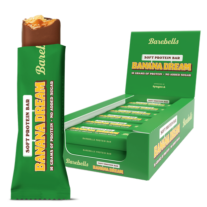 Barebells Banana Dream Soft Protein Bars 55g – (Box of 12)