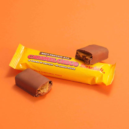 Barebells Caramel Chocolate Soft Protein Bars 55g – (Box of 12)