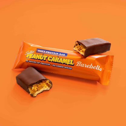 Barebells Salted Peanut & Caramel Soft Protein Bars 55g – (Box of 12)