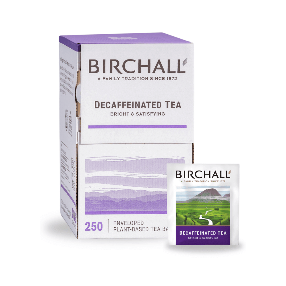 Birchall Tea -  Decaffeinated Tea - Individually Wrapped Envelope Tea Bags (Rainforest Alliance) - (Box of 250)