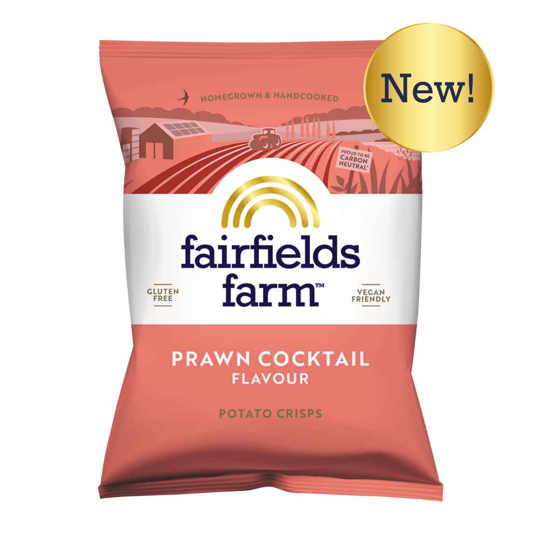 Fairfields Farm Prawn Cocktail Crisps 40g (Box of 36)