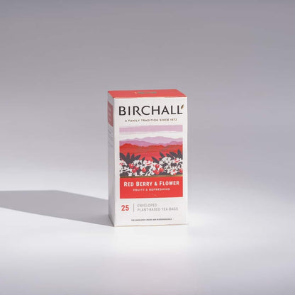 Birchall Tea - Individually Wrapped Red Berry & Flower Envelope Tea Bags (Box of 25)