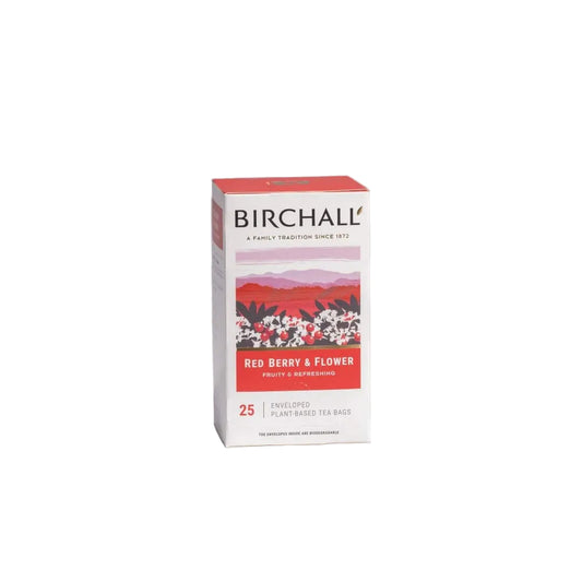 Birchall Tea - Individually Wrapped Red Berry & Flower Envelope Tea Bags (Box of 25)