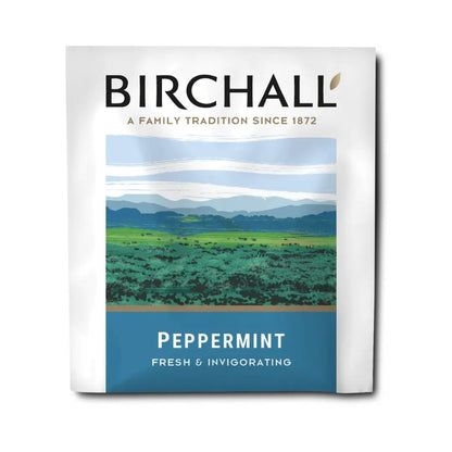 Birchall Tea - Individually Wrapped Peppermint Envelope Tea Bags (Box of 25)