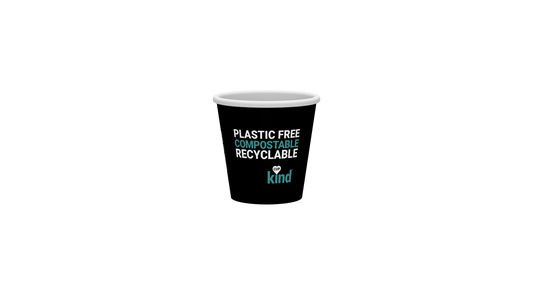 4oz 'Cup Kind' Espresso Takeaway Coffee Cups - Plastic Free & Biodegradable - Single Wall
