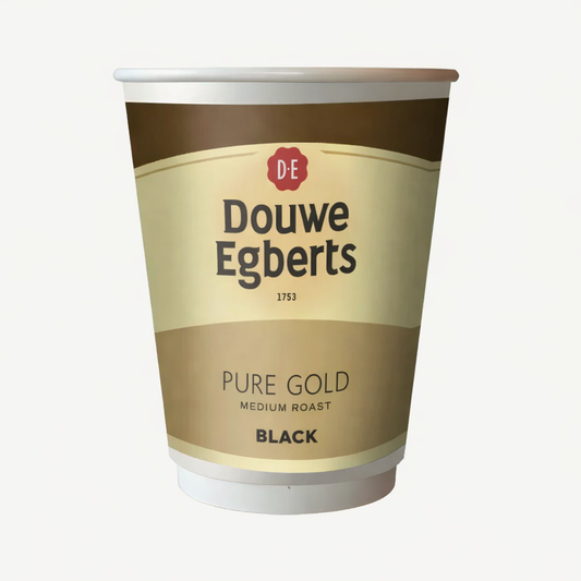 12oz Foil Sealed Drinks - Douwe Egberts Black Coffee - Nescafe & Go Compatible (Case of 150)