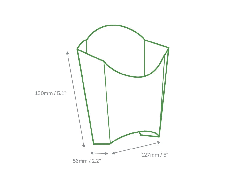 Medium Chip Scoop Kraft Folded Board - Case of 500