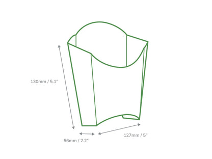 Medium Chip Scoop Kraft Folded Board - Case of 500