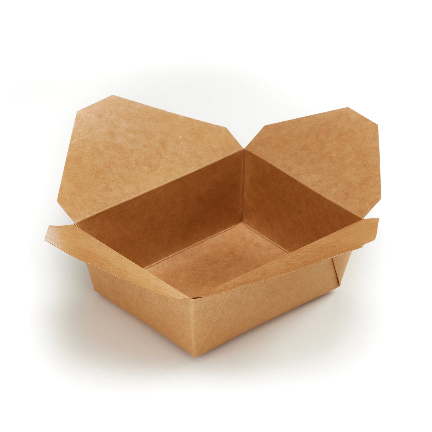 Medium #8 Kraft Folded Board Food Box - Case of 250
