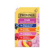 Twinings Tea: Fruit Tea Selection - Individually Wrapped Envelope Tea Bags - (Box of 20)