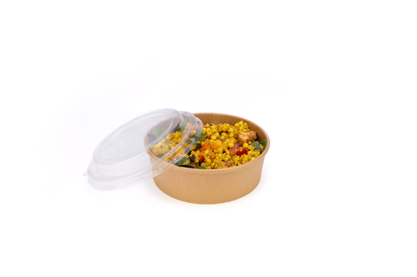 500ml Round Kraft Deli Bowls - Case of 300