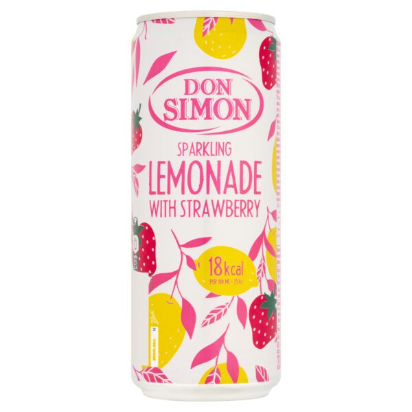Don Simon Lemon Raspberry Don Simon Sparkling Strawberry Lemonade 330ml – Pack of 12 | Low ...