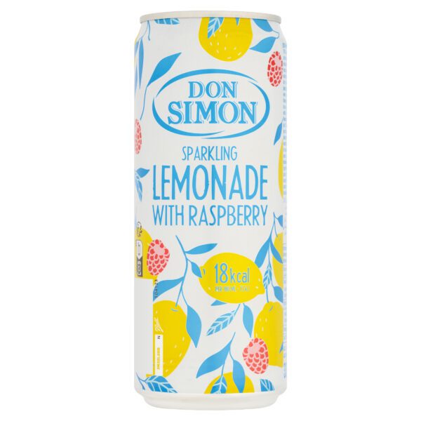 Don Simon Sparkling Lemonade With Raspberry - 330ml (Pack of 12)