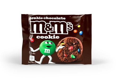 M&M's Individually Wrapped Double Chocolate Giant Cookies (20x50g) - Vending Superstore