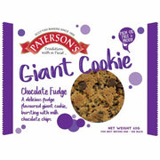Patersons Giant Chocolate Fudge Cookies - Individually Wrapped 60g (Box of 18)