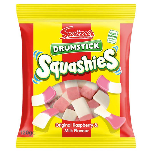 Swizzels Squashies Original Drumstick - 120g - Sweet Bags  (Pack of 12)