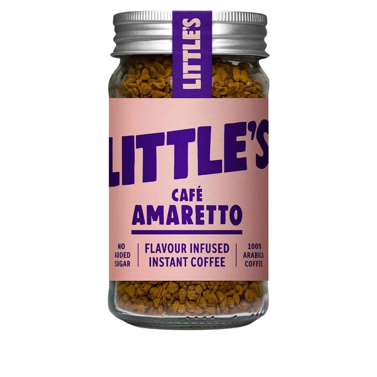 Littles - Flavoured Instant Coffee Cafe Amaretto - 50g - Vending Superstore