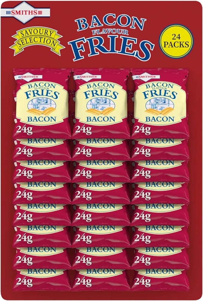 Smiths Bacon Fries Pub Card Snacks - 24 x 24g