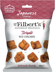 Mr Filbert's Teriyaki Rice Crackers 40g - (Box of 16)